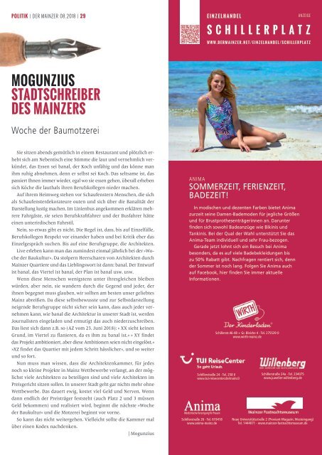 DER MAINZER - Das Magazin für Mainz und Rheinhessen - Nr. 335