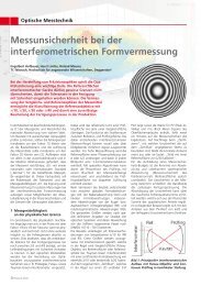 Messunsicherheit bei der interferometrischen ... - Hofbauer Optik