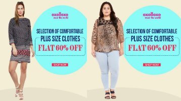 Women Plus Size Dresses On Sale - Flat 60% Off