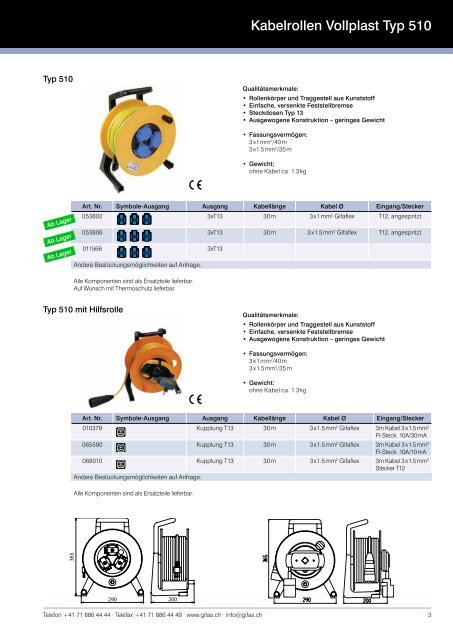 Kabelrollen - GIFAS Electric GmbH