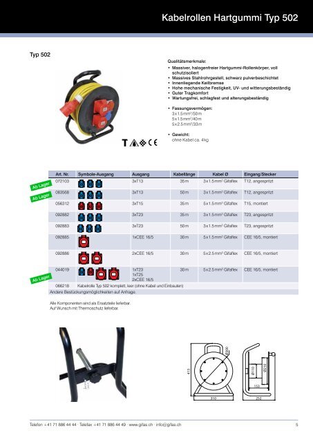 Kabelrollen - GIFAS Electric GmbH