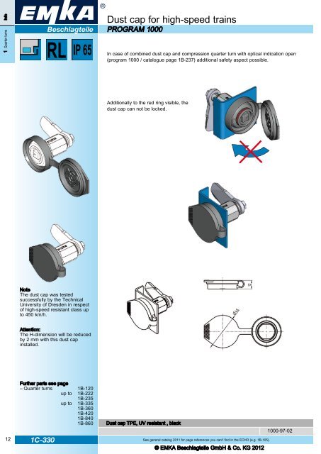 EMKA ECHO 2012 Catalogue supplement EN - EMKA Beschlagteile