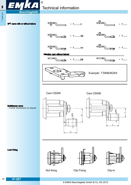 EMKA ECHO 2012 Catalogue supplement EN - EMKA Beschlagteile