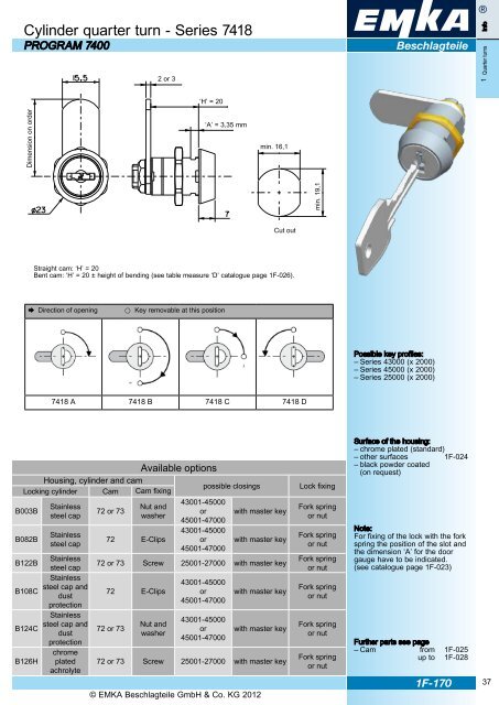 EMKA ECHO 2012 Catalogue supplement EN - EMKA Beschlagteile