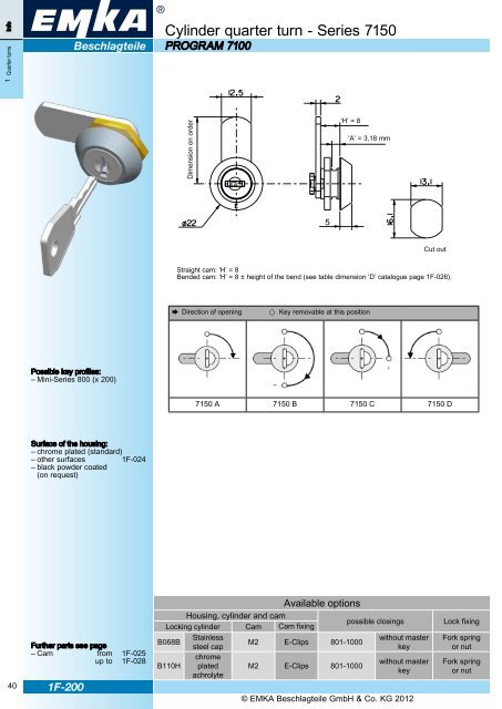 EMKA ECHO 2012 Catalogue supplement EN - EMKA Beschlagteile