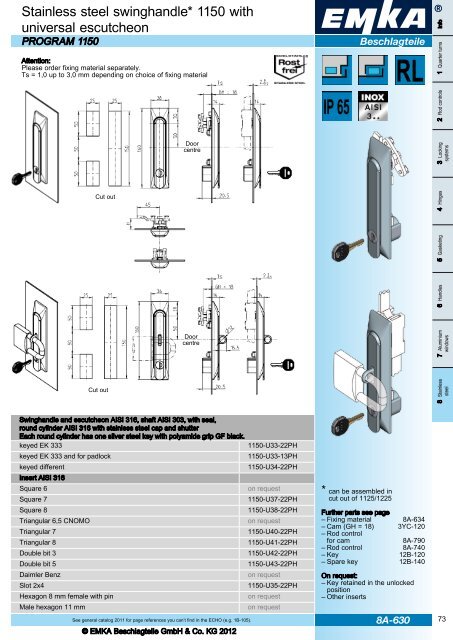 EMKA ECHO 2012 Catalogue supplement EN - EMKA Beschlagteile