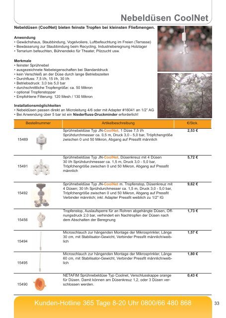 Beregnungsparadies Preisliste 2012 Hunter Gartenbewässerung ...