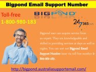 To Tackle Issue | Use Support Number 1-800-980-183|Bigpond Email 