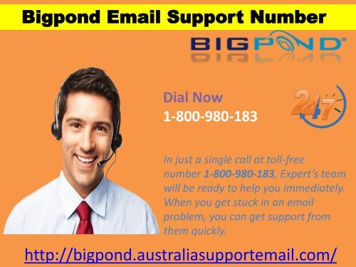 To Tackle Issue | Use Support Number 1-800-980-183|Bigpond Email 