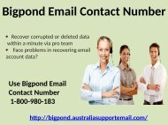 Avoid Spam By Using 1-800-980-183 Bigpond Email Contact Number