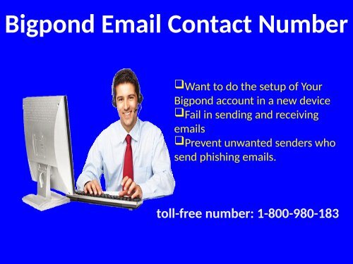 Avoid Spam By Using 1-800-980-183 Bigpond Email Contact Number