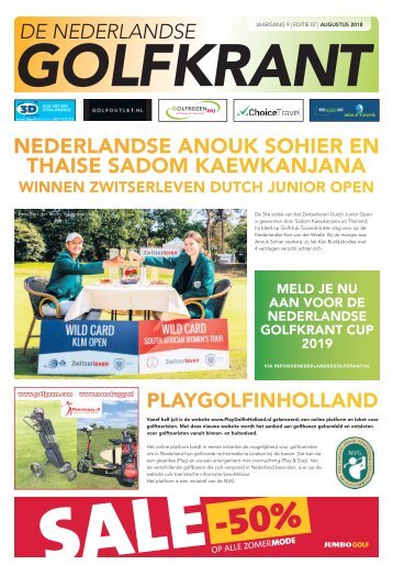 De Nederlandse Golfkrant augustus 2018