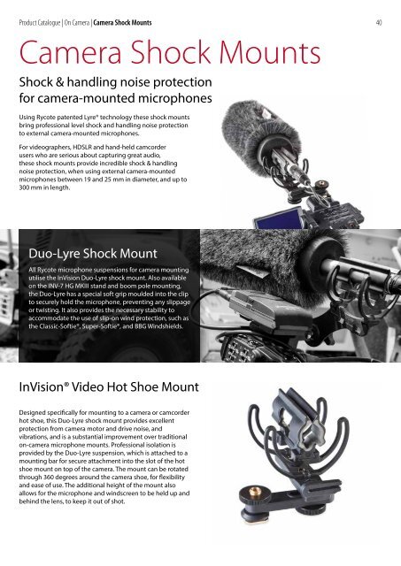 Rycote Product Catalogue 2018