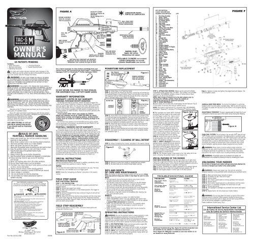 OWNER'S MANUAL - Paintball Solutions