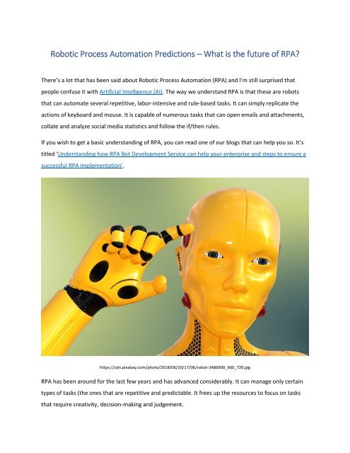 Robotic Process Automation Predictions – What is the future of RPA?