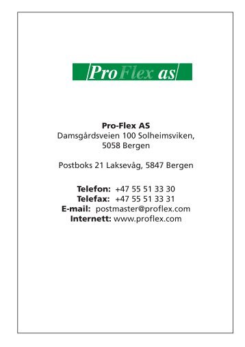Katalog i pdf Pro-Flex AS for
