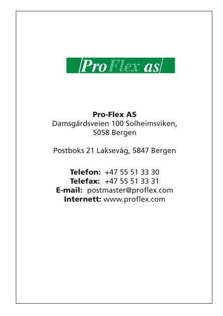 Katalog i pdf Pro-Flex AS for