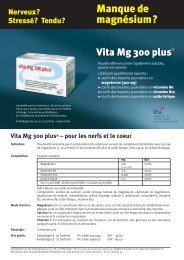 Vita Mg 300 plus® – pour les nerfs et le coeur - Vita Health Care AG