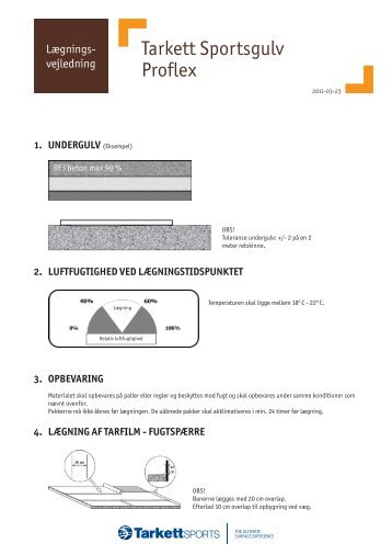 Tarkett Sportsgulv Proflex