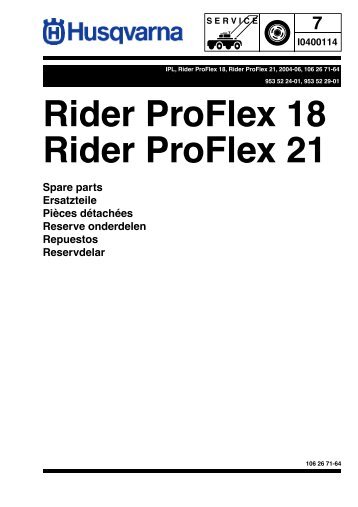 7 Rider ProFlex 18 Rider ProFlex 21