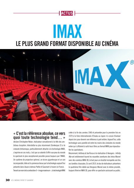 Les Cinémas Pathé Gaumont - Le mag - Août 2018