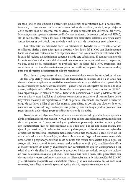 Notas de Población N° 106