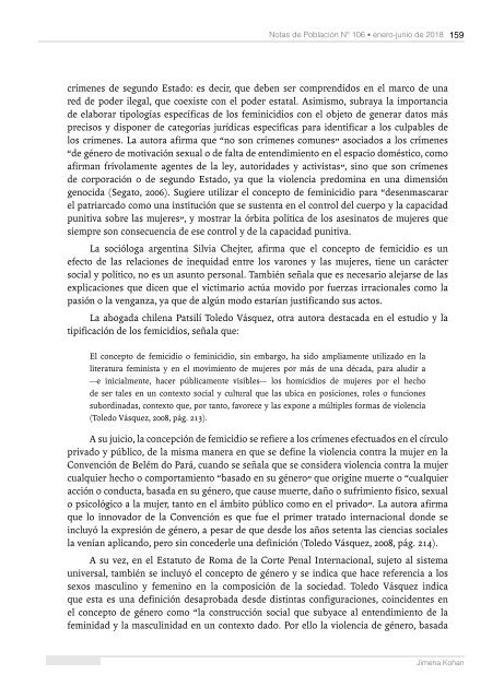 Notas de Población N° 106