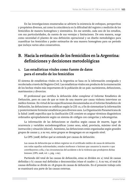 Notas de Población N° 106