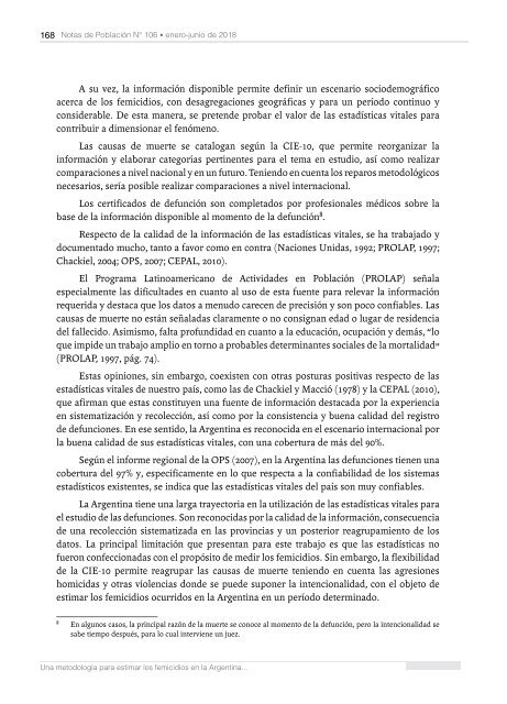 Notas de Población N° 106