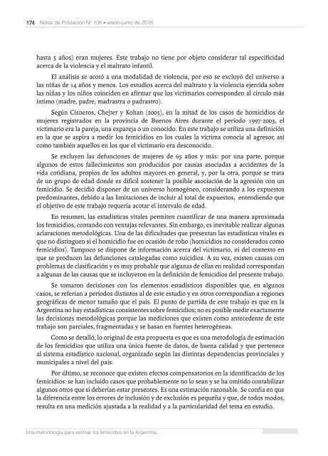 Notas de Población N° 106