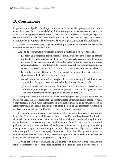 Notas de Población N° 106