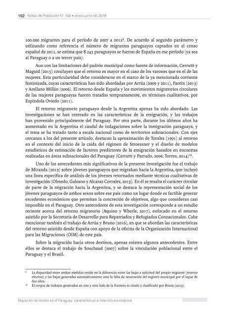 Notas de Población N° 106