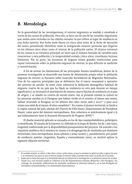 Notas de Población N° 106