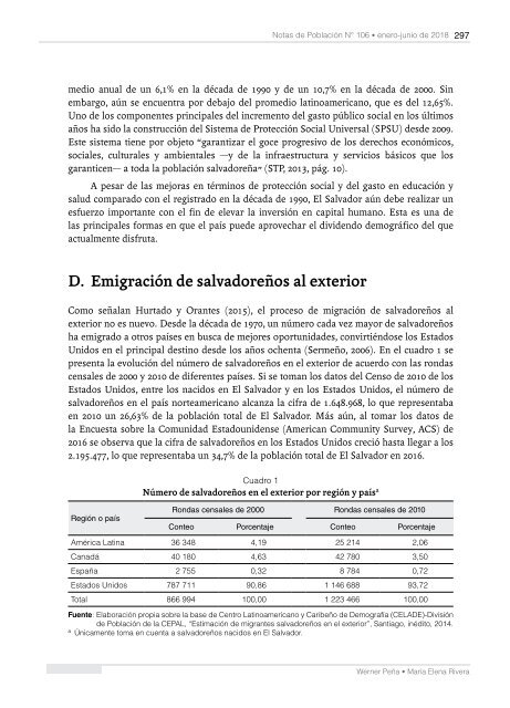 Notas de Población N° 106