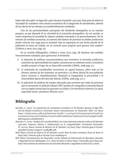 Notas de Población N° 106