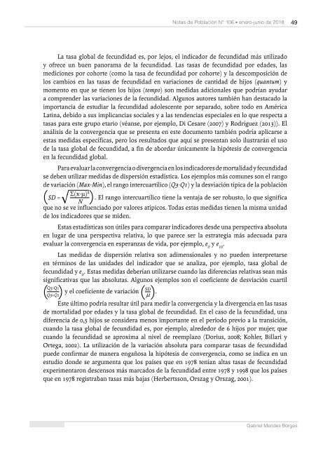 Notas de Población N° 106