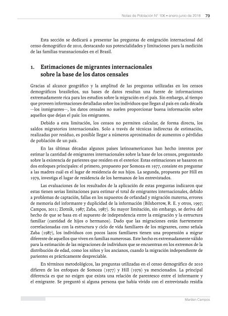 Notas de Población N° 106