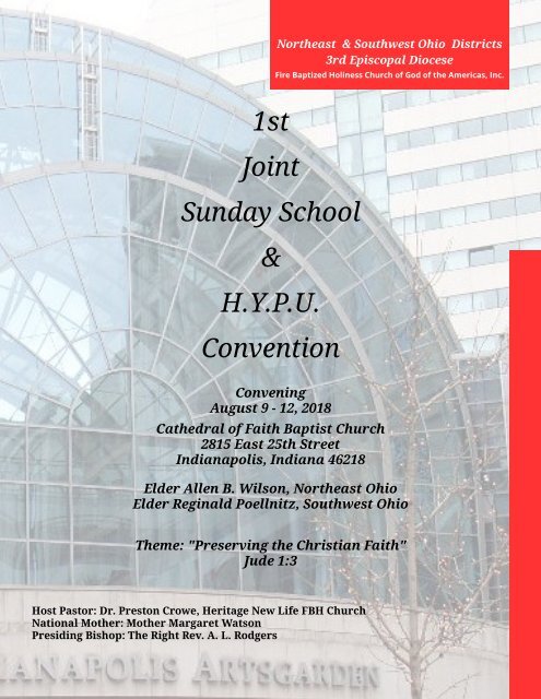 Northeast & Southwest Ohio Joint Sunday School Convention
