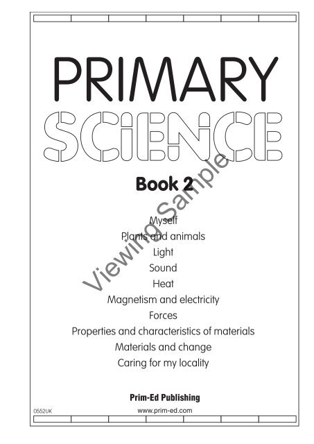 PR-0552UK Primary Science - Book 2