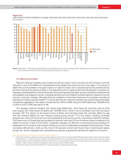 Draft first regional report on the implementation of the Montevideo Consensus on Population and Development