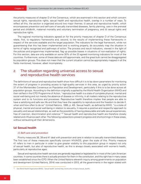 Draft first regional report on the implementation of the Montevideo Consensus on Population and Development