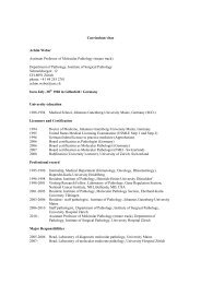 Curriculum vitae Achim Weber Assistant Professor of Molecular ...