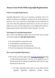 Secure Your Work With Copyright Registration!