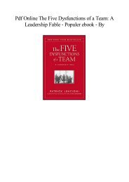 [Free] Download The Five Dysfunctions of a Team A Leadership Fable   For Ipad  BY 