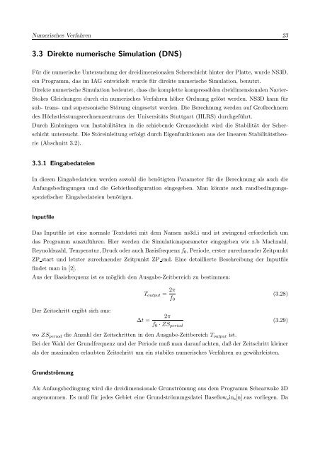 Numerische Untersuchung einer Düsenströmung mit Schiebewinkel