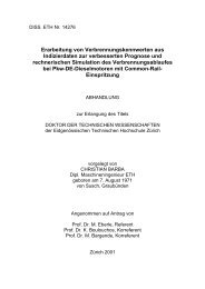Erarbeitung von Verbrennungskennwerten aus ... - LAV - ETH Zürich