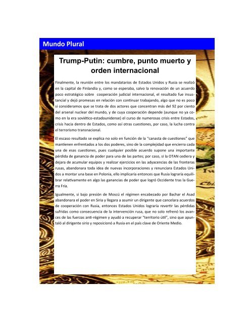 revista mundo plural julio