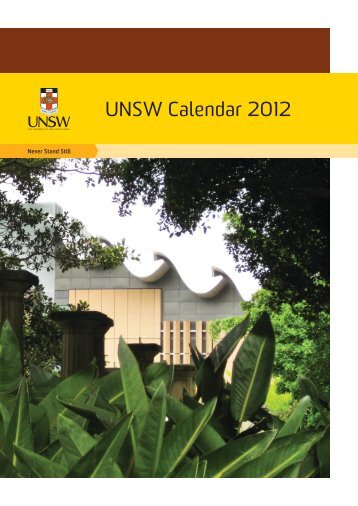 2012 Calendar arial.indd - myUNSW - The University of New South ...