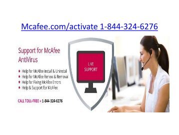 mcafee.com/activate usa | 1-844-324-6276 | McAfee retail card