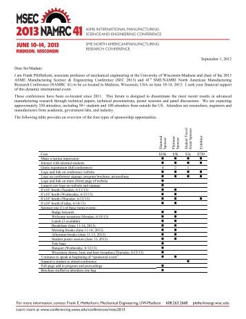 Sponsorship Agreement Form - UW-Extension Conference Centers ...